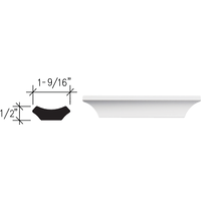 CRYSTAL WHITE 8' COVE MOULD