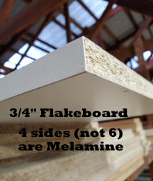 FLAKEBOARD SHELVING