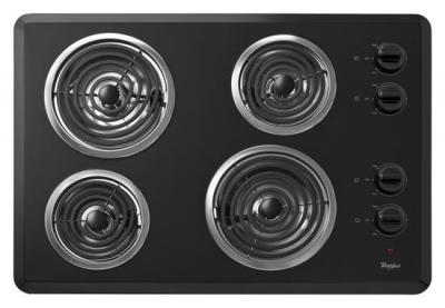 WHIRLPOOL 30" COIL COOKTOP (BLK)