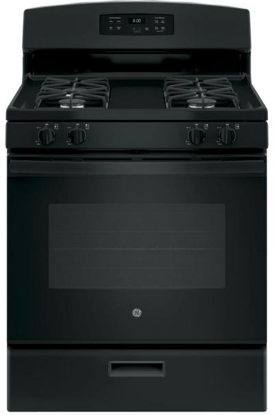 GE GAS RANGE (BLACK)