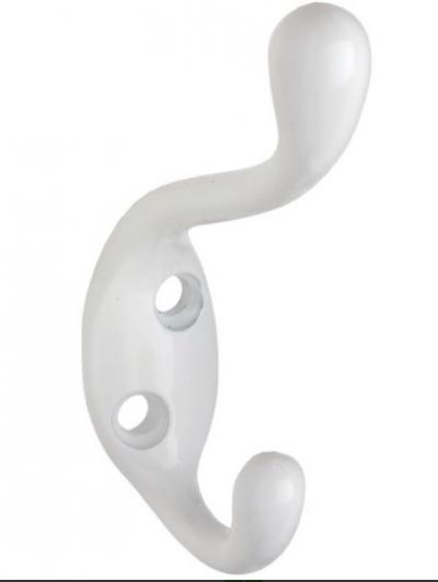 V166 HEAVY DUTY C/H HOOK WHITE